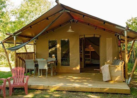 safaritent Cosy op kindvriendelijke camping Vallee de Lignac